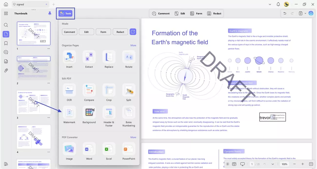 open watermark tool updf