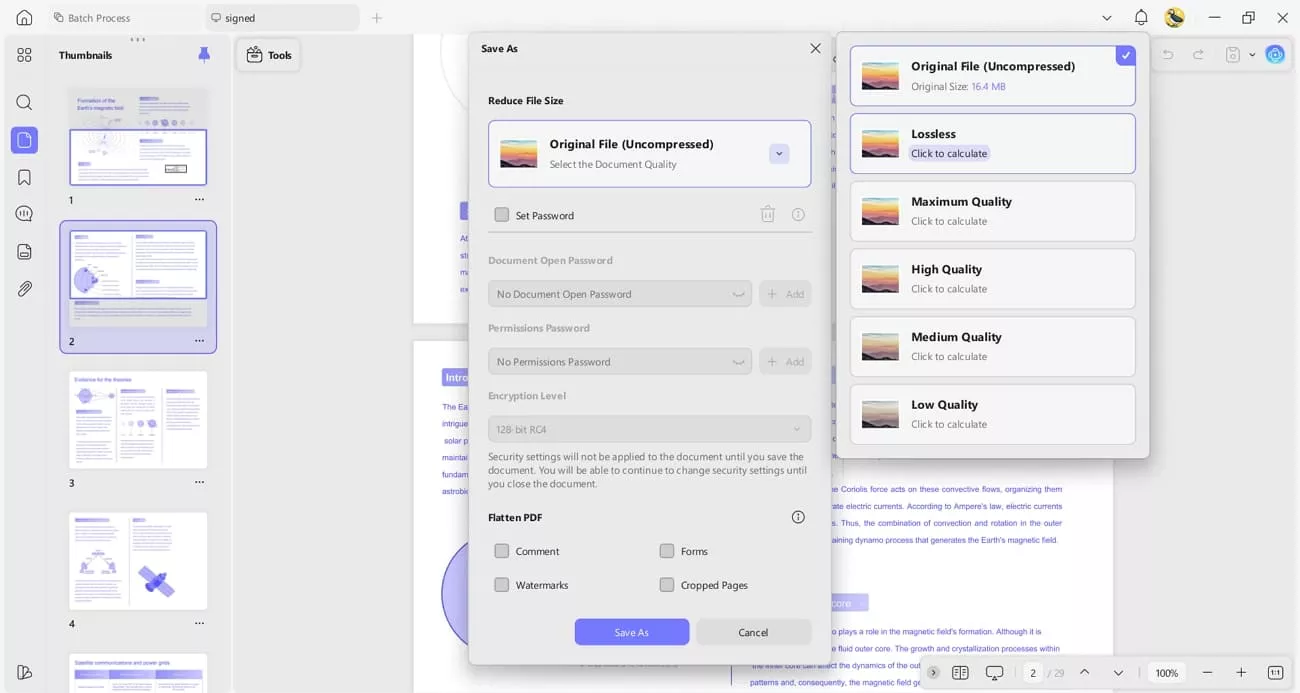 reduce size pdf without quality loss