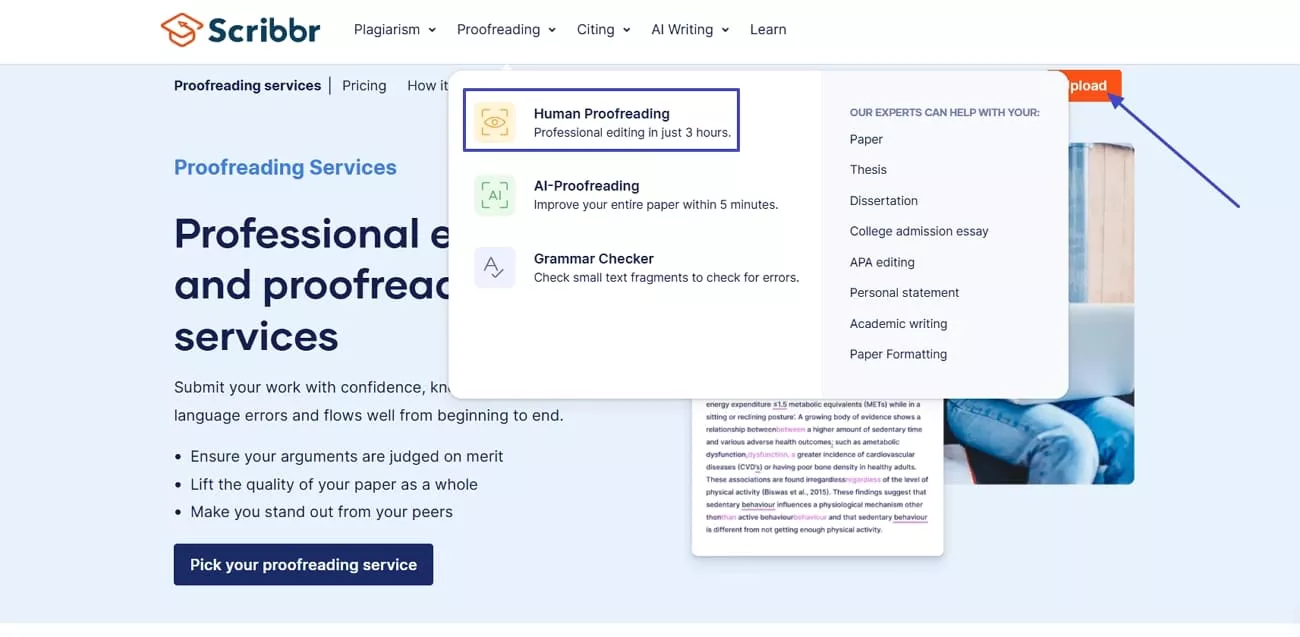 get human help proofread