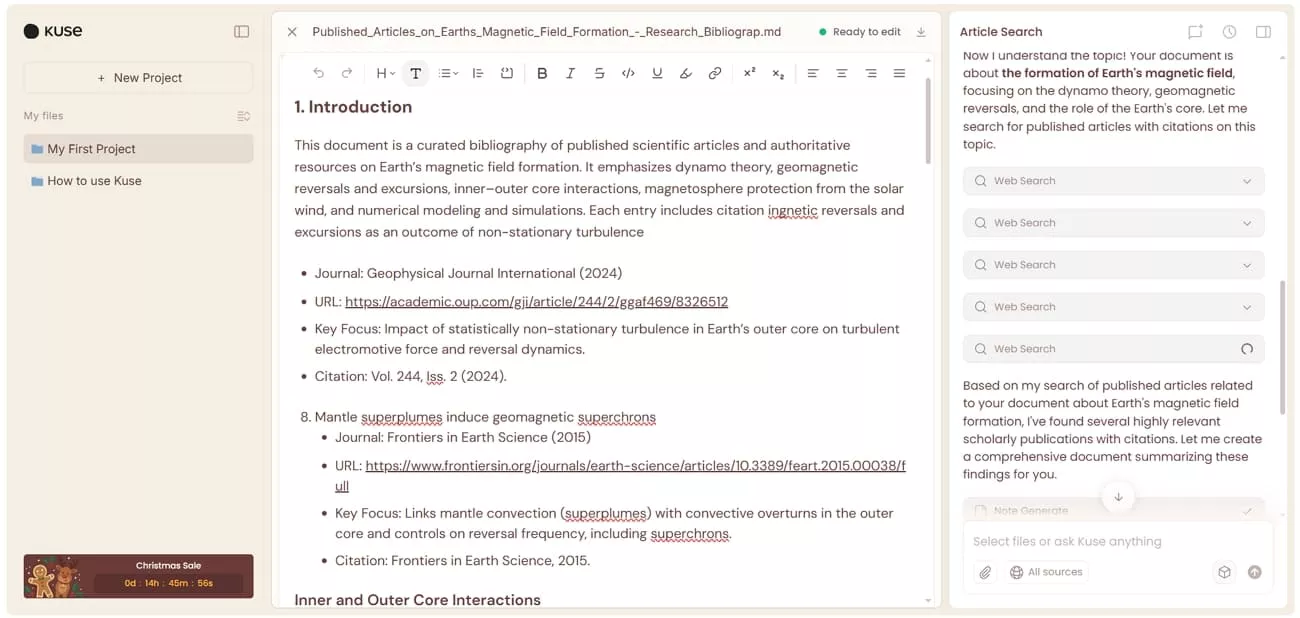 get citation backed papers kuse