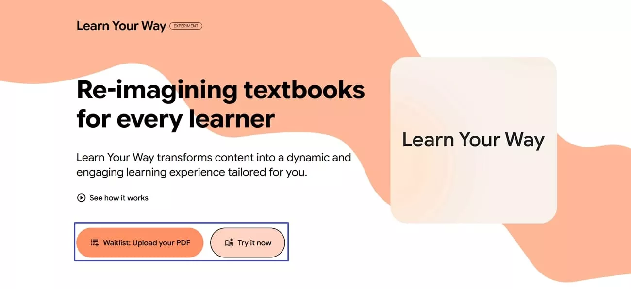 access learn your way landing page