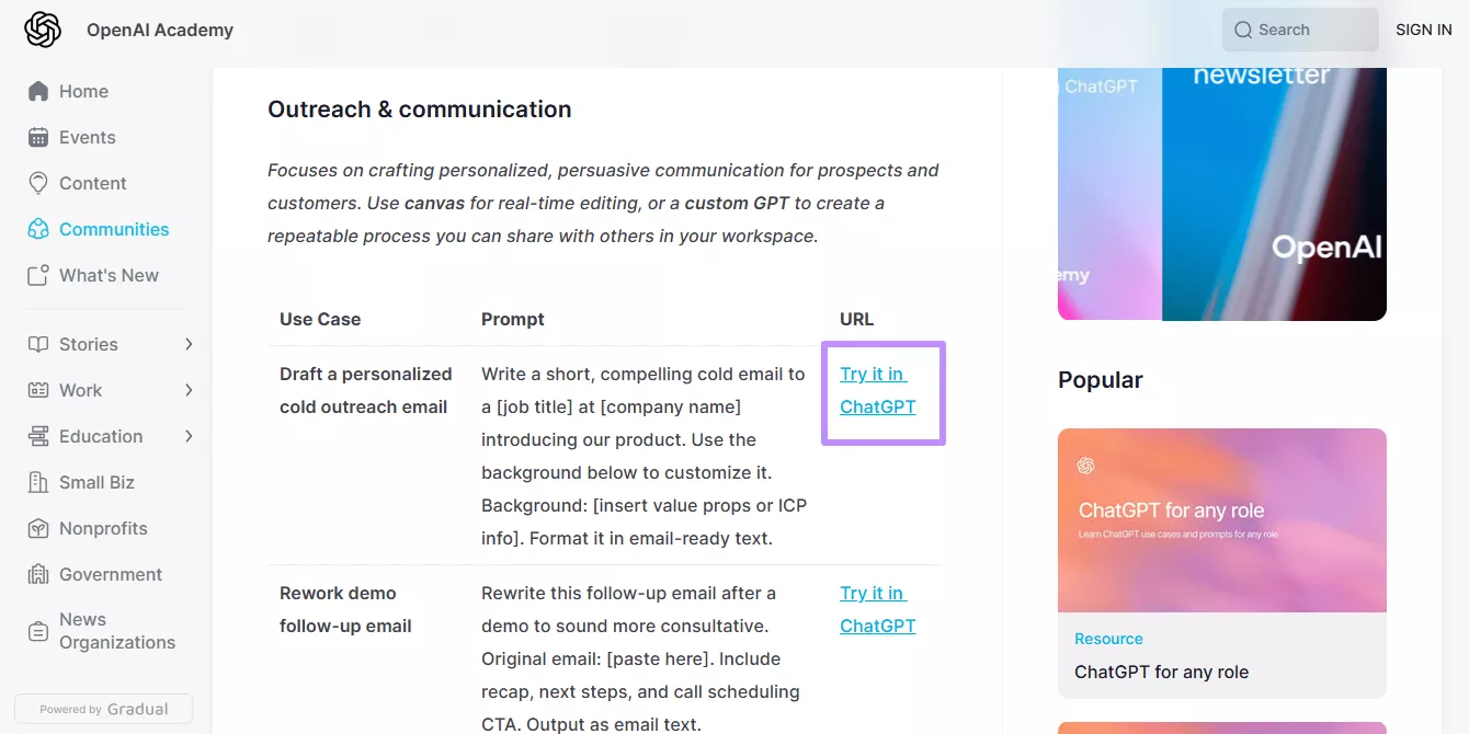 try prompt in chatgpt
