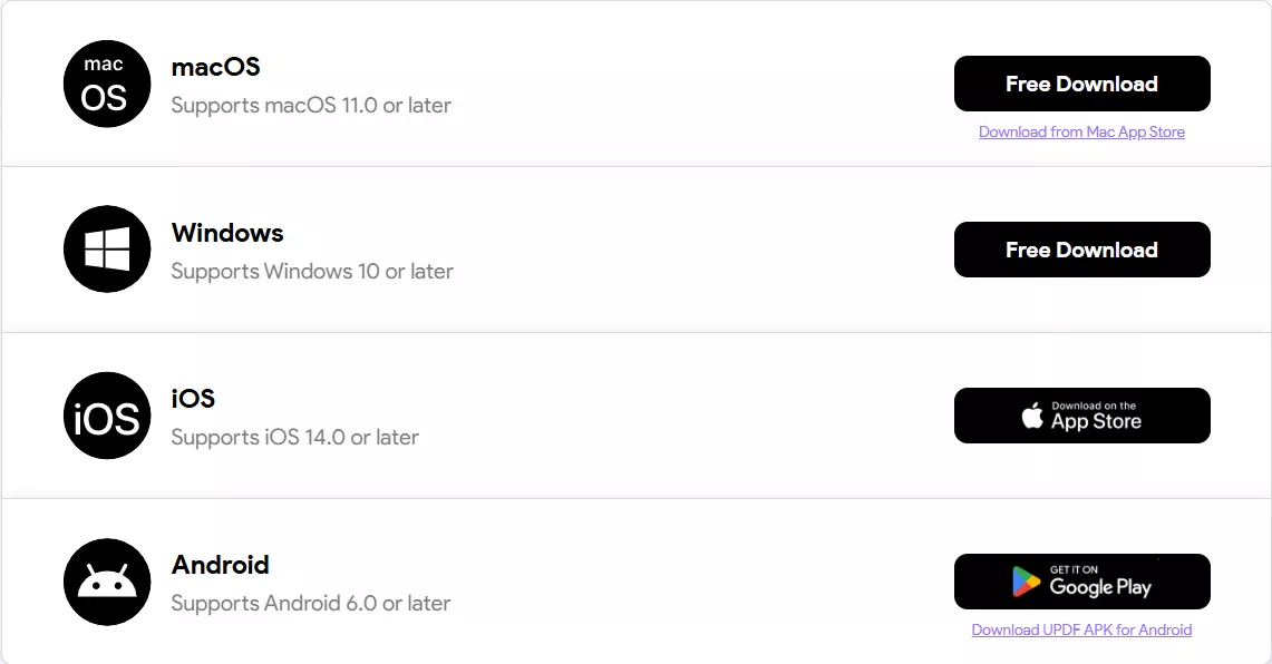 easy download access for updf