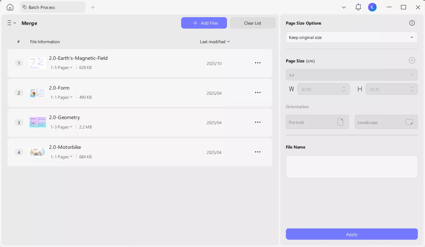 merge pdf feature in updf