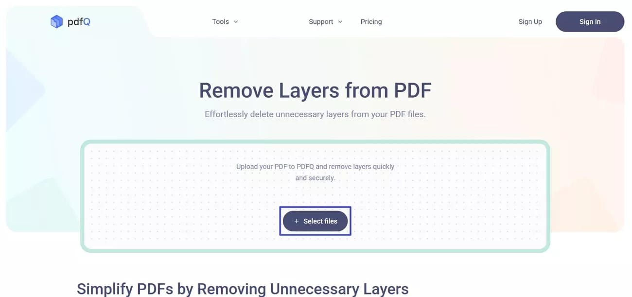 upload layers pdf files pdfq