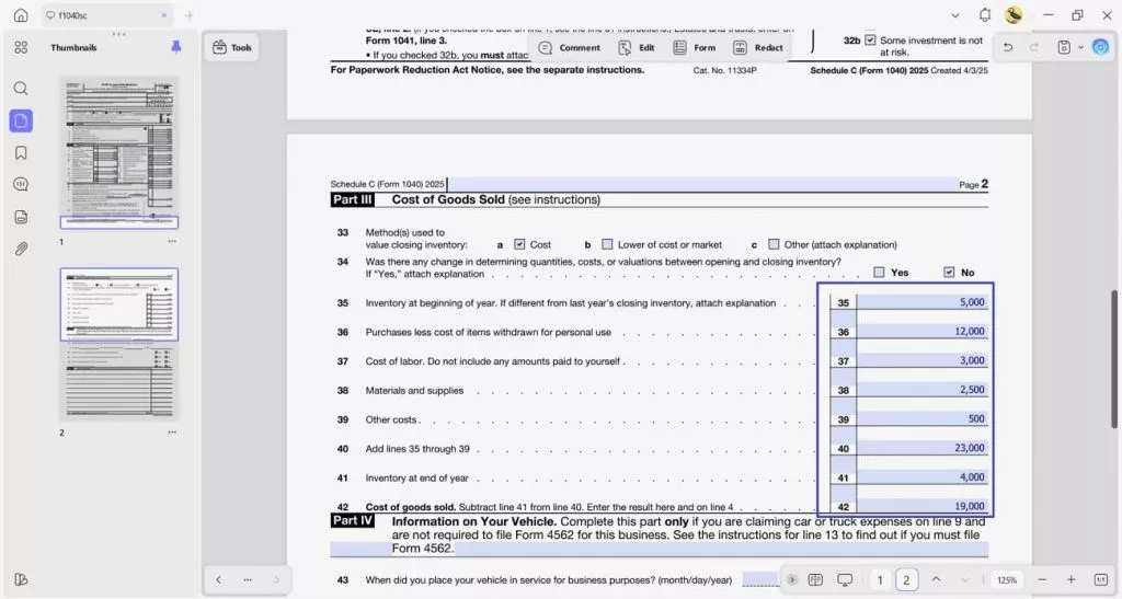 enter complete sold good cost updf