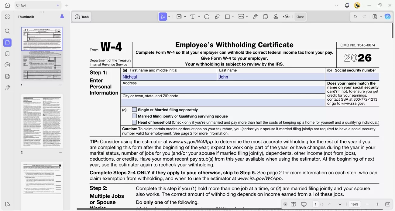 fill tax return forms updf tool