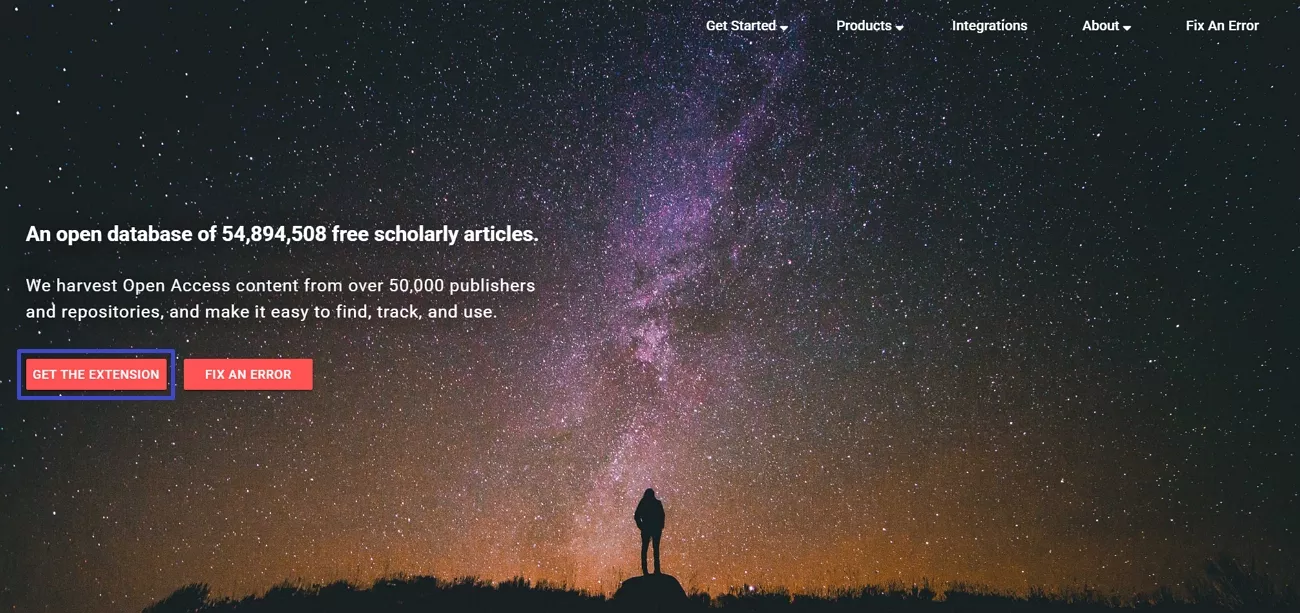 access unpaywall main site