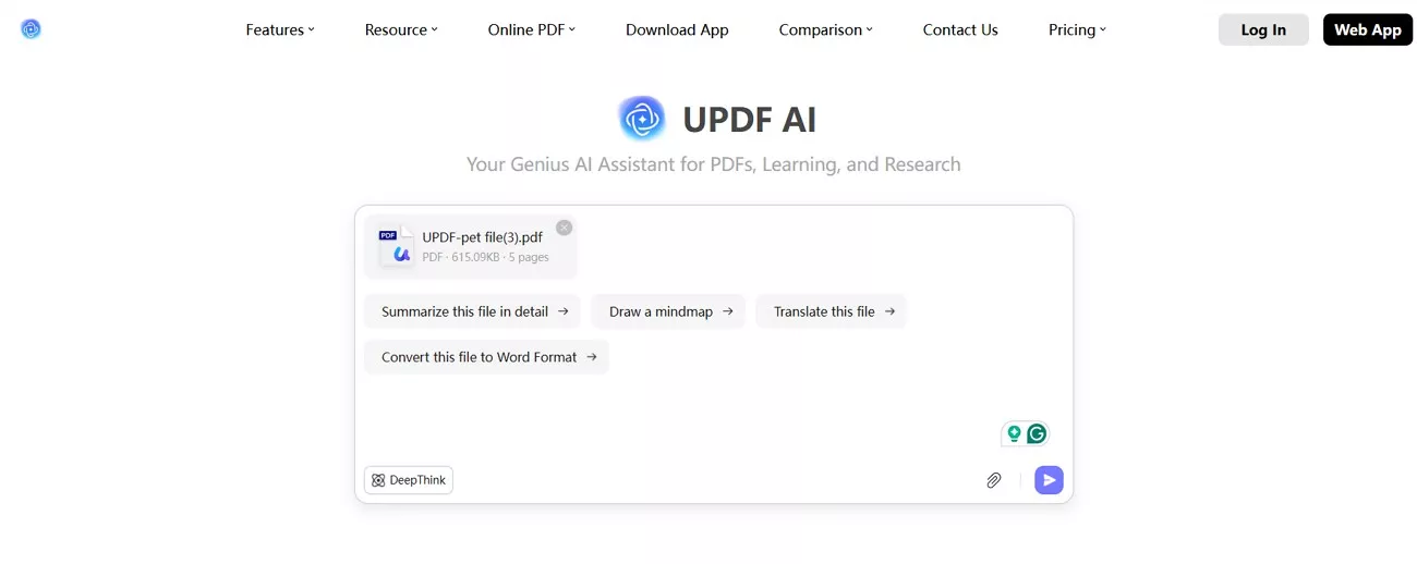 learning curve and interface of updf ai
