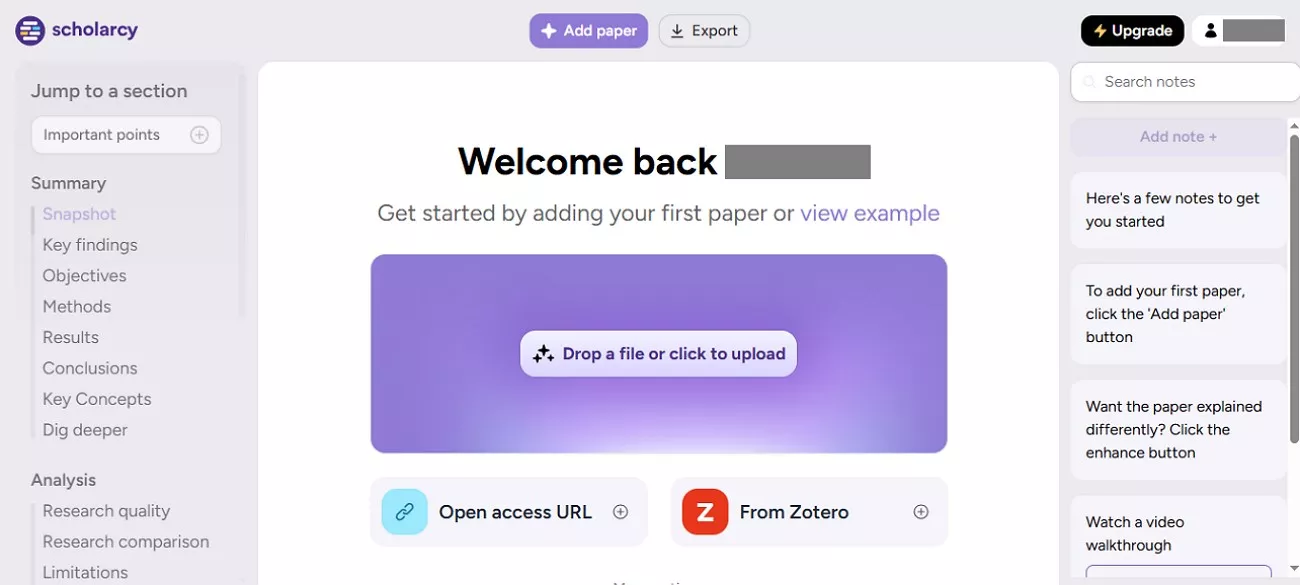 scholarcy paper summarization