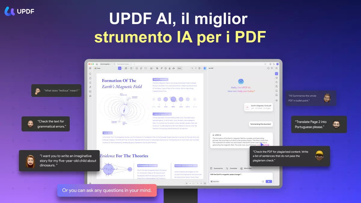 divide a word page into 4 AI-powered UPDF