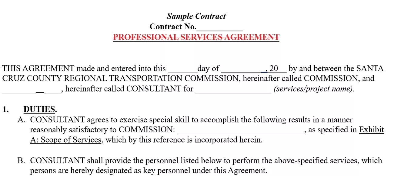 redline strikethroughs markups