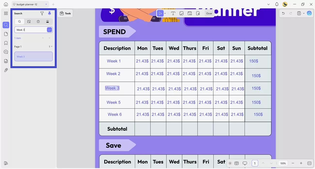 search specific items pdf updf