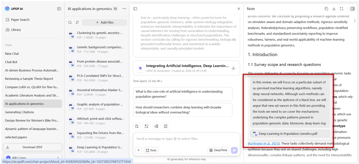 direct paper open from citation with UPDF AI