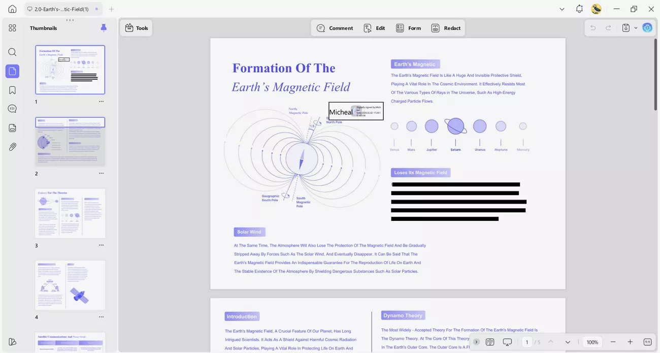 redact pdf content add digital signature