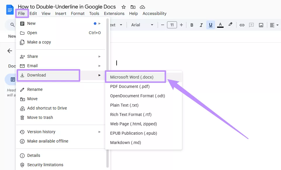 download docs as word file