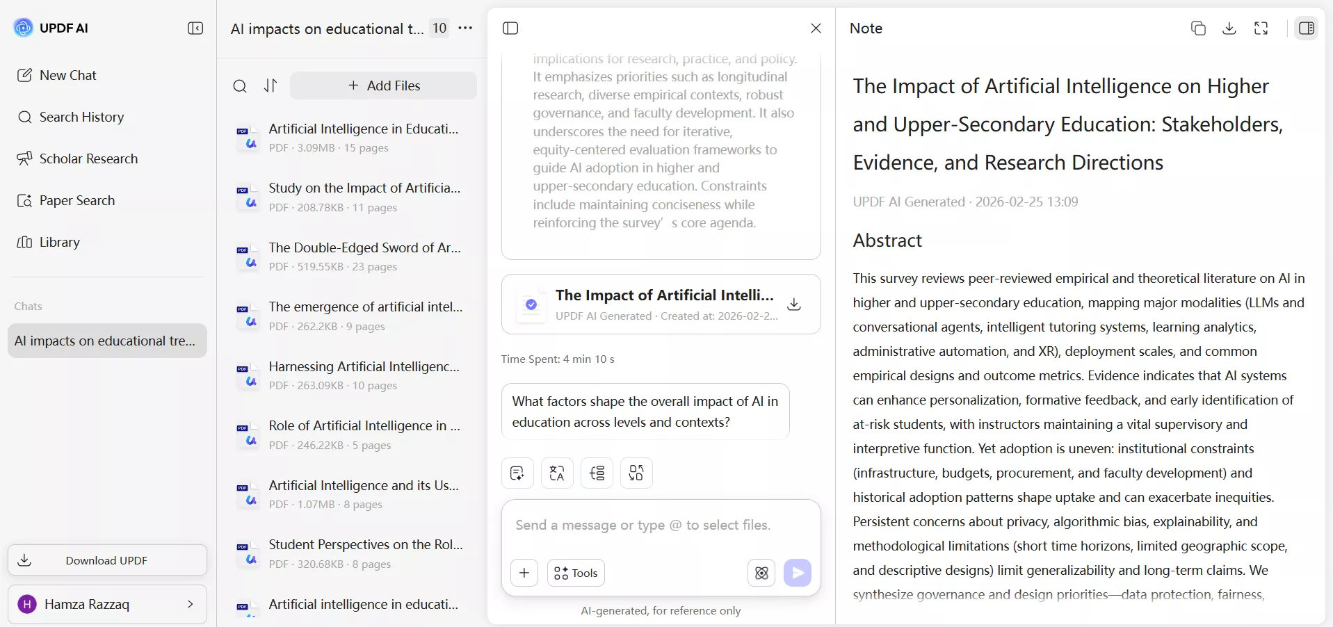 updf literature review