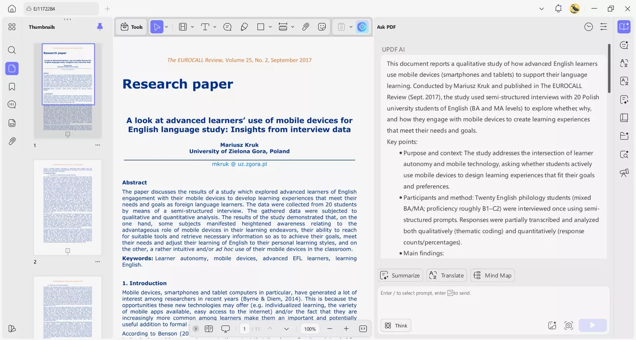 updf ai understand complex papers