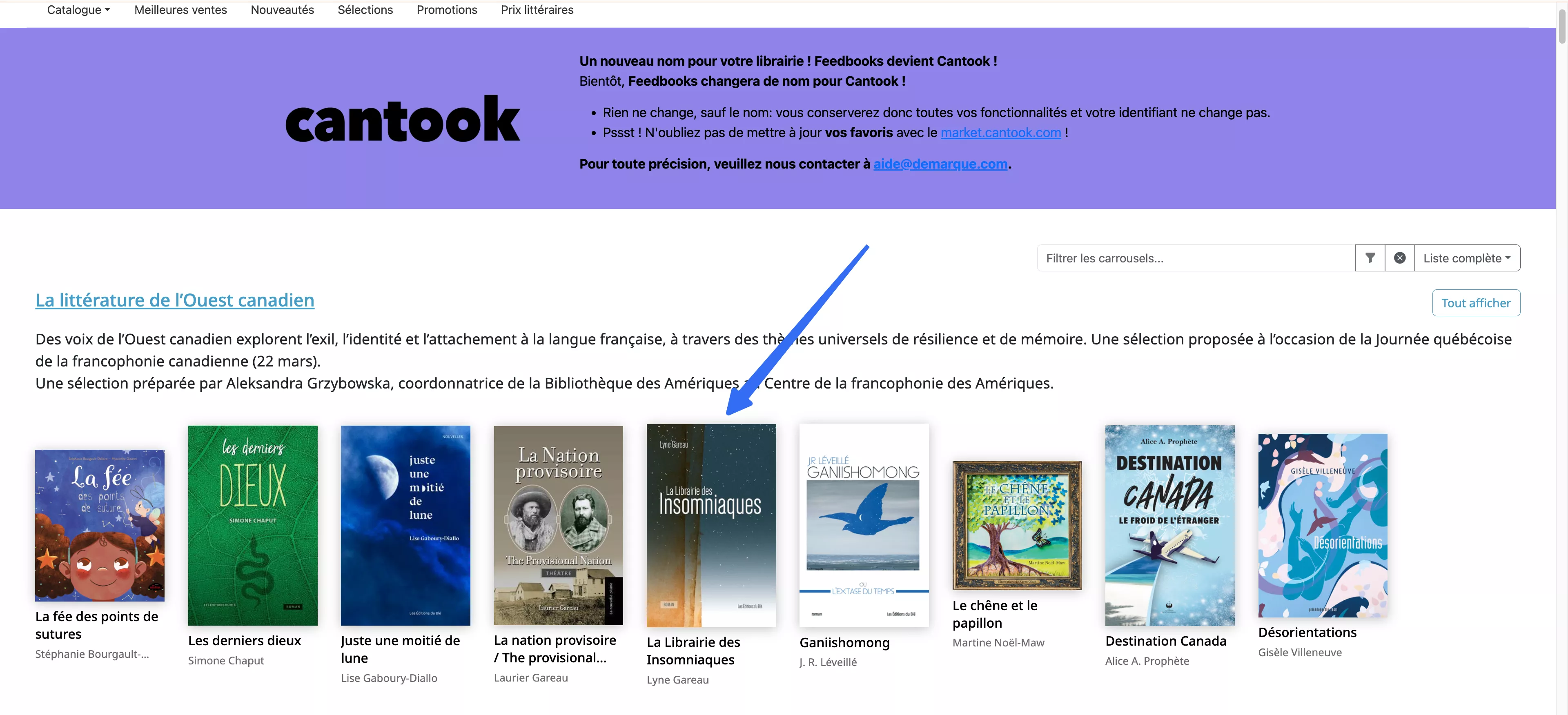 localiser le livre préféré