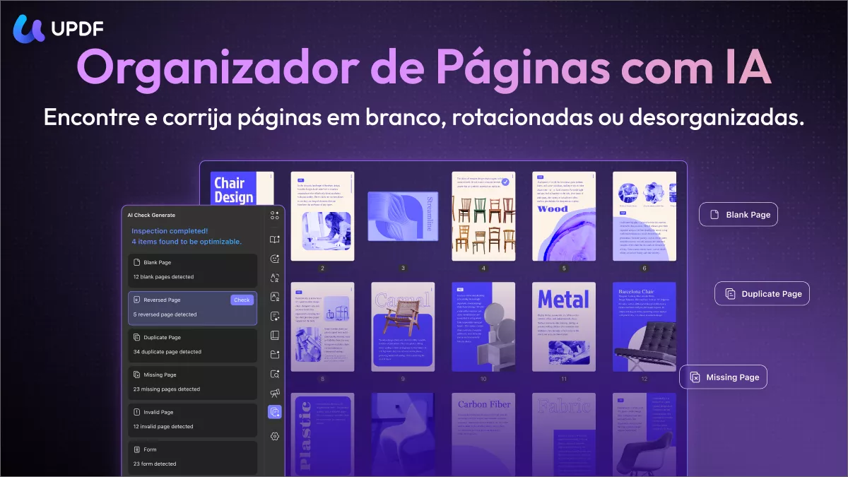 Organizador de Páginas com IA