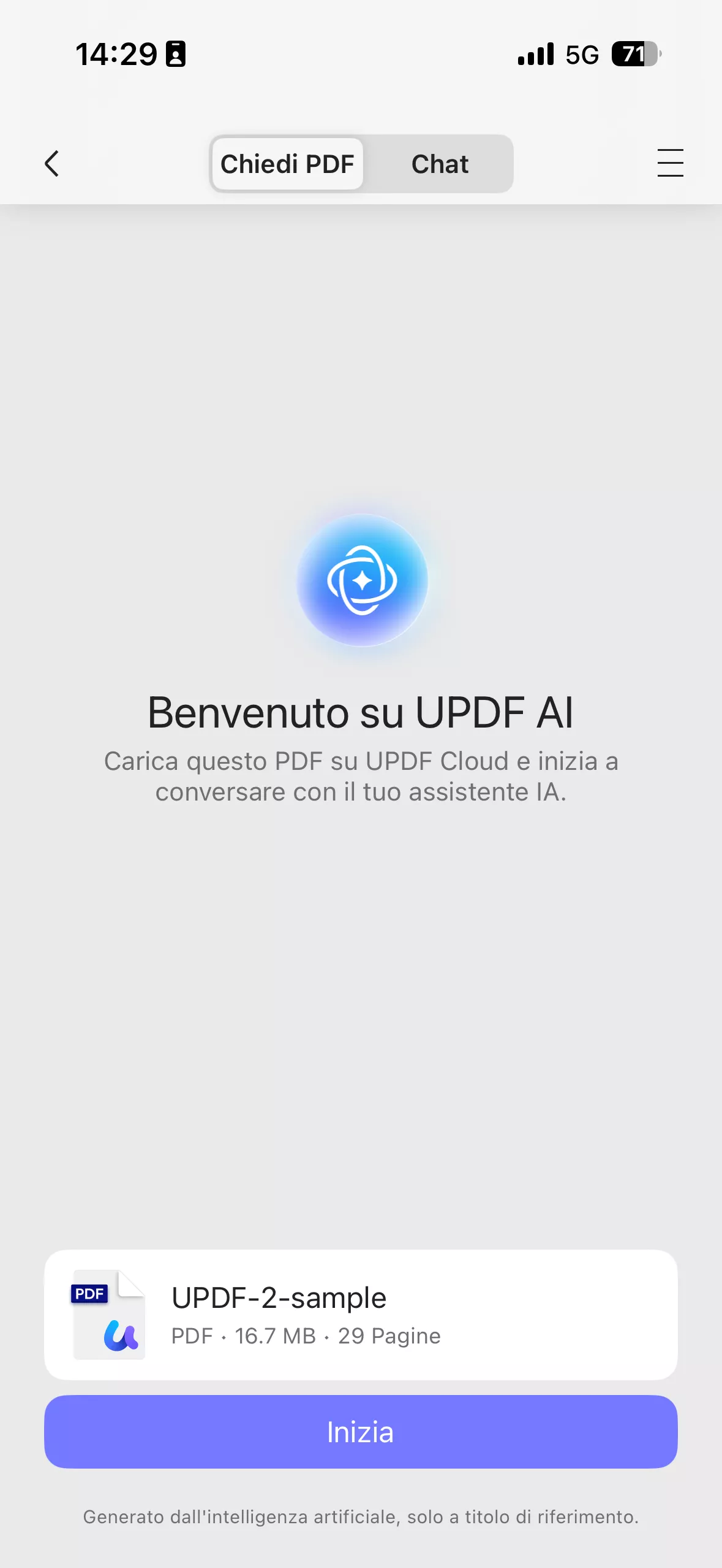 chat with pdf on ios 26