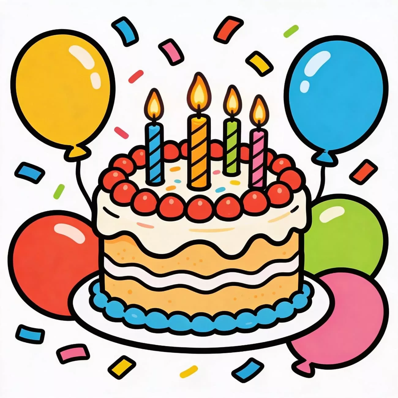 ai generated whatsapp sticker birthdays