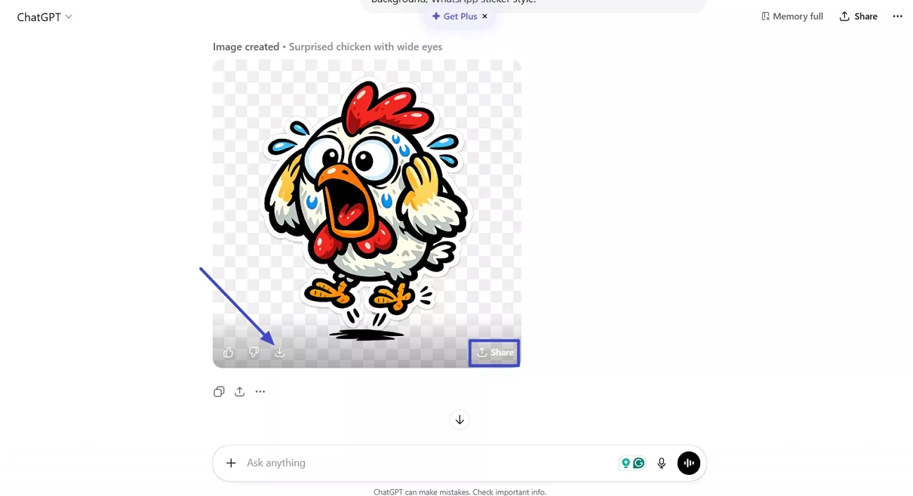 download chatgpt generated sticker